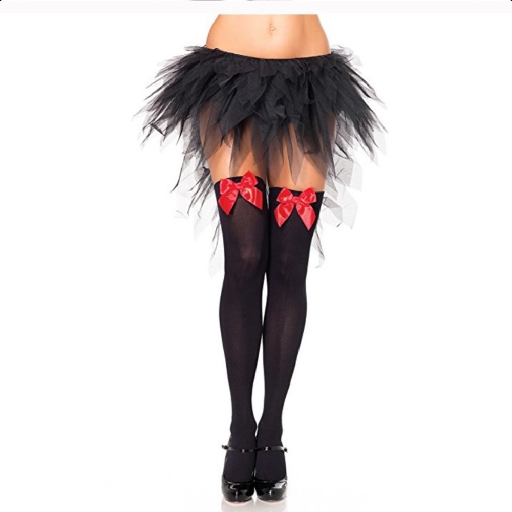 ❣️Red Bow Thigh Highs
